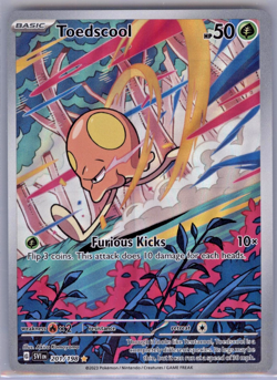 Toedscool #201/198 Illustration Rare Scarlet & Violet Pokemon 2023 NM - Image 1