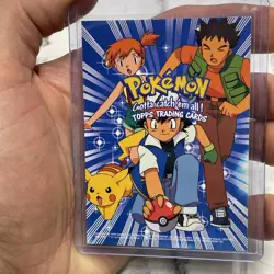 Pokemon Gotta Catch 'Em All TOPPS Checklist Card TV Movie Animation Blue NM/MT - Image 2
