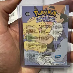 Pokemon Gotta Catch 'Em All TOPPS Checklist Card TV Movie Animation Blue NM/MT - Image 3