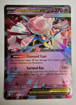 Mega Diancie ex 041/094 Pokemon TCG NM/M Phantasmal Flames EN - In Hand - Image 1