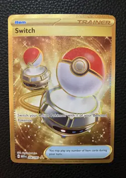 Pokemon TCG Switch Scarlet & Violet 151 Hyper Rare Card 206/165 NM - Image 3