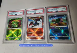 PSA 10 SEQUENTIAL Pokemon Chinese Exclusive Radiant Venusaur Charizard Blastoise - Image 1
