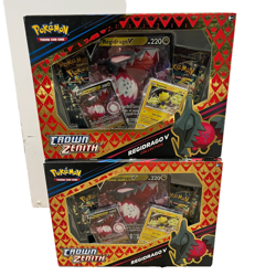 Pokemon TCG Crown Zenith Regidrago V Collection Box - Lot of 2 Boxes NEW SEALED - Image 1