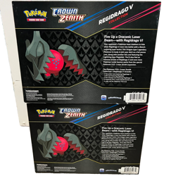 Pokemon TCG Crown Zenith Regidrago V Collection Box - Lot of 2 Boxes NEW SEALED - Image 2