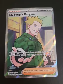 Lt. Surge's Bargain - 170/132 - Ultra Rare Mega Evolution Pokemon TCG NM - Image 1