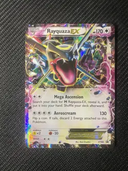 Rayquaza EX XY69 Promo Holo Pokemon TCG Basic Dragon XY Shiny 2015 - Image 1