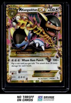 2014 Pokemon XY - Flashfire M Kangaskhan-EX #109/106 Mega/Rare Secret - Image 1