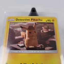 Detective Pikachu SM194 Cosmos Holo Sun & Moon Pokemon Near Mint Black Star - Image 4