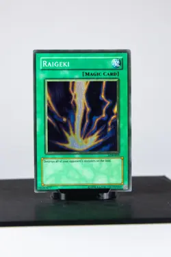 Yu-Gi-Oh! Raigeki LOB-053 Unlimited Super Rare MP - Image 1