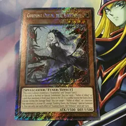 Near Mint Yugioh Guiding Quem, the Virtuous - RA04-EN043 Platinum Secret Rare - Image 1