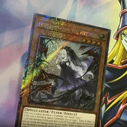 Near Mint Yugioh Guiding Quem, the Virtuous - RA04-EN043 Platinum Secret Rare - Image 2