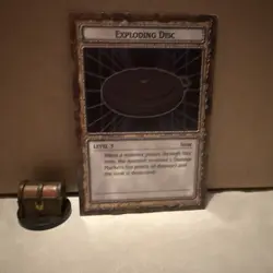 Yugioh Dungeon Dice Monsters DDM Exploding Disc B3-06 Figure And Card - Image 1