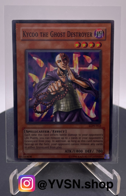 Yugioh! Kycoo The Ghost Destroyer LON-062 Super Rare Unlimited NM/M - Image 1