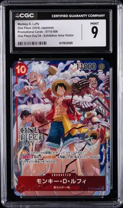 2024 ONE PIECE JAPANESE ONE PIECE DAY '24 PROMO MONKEY D. LUFFY CGC 9 - Image 1