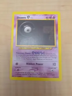 Pokemon TCG Unown C Neo Destiny Unlimited Rare Near Mint 57/105 WOTC Vintage NM - Image 1