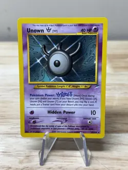 Unown W Neo Destiny 29/105 Rare Vintage Pokemon TCG WOTC NM/Mint Condition - Image 1