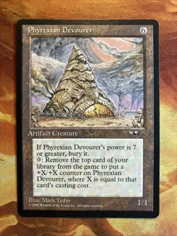 MTG Phyrexian Devourer Alliances Very Lightly Played Condition Rare Vintage! - Image 1