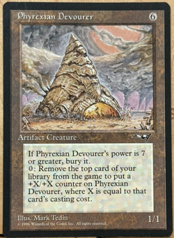 LIMITED EDITION Alliances Vintage MtG Phyrexian Devourer Unplayed NM - Image 1