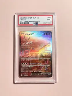 Pokemon PSA Mint 9 Mew EX SVPEN 053 Holo Card Black Star Promo - Image 1