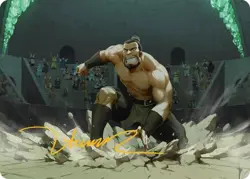 The Boulder, Ready to Rumble (13/54) Gold Stamped Art Card - Avatar: TLA NM[MTG] - Image 1