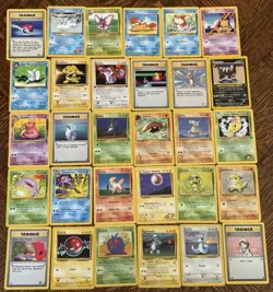 *No Dupes* Lot Of 30 Vintage WOTC Base Set Pokemon Cards Non-Holo - Image 1