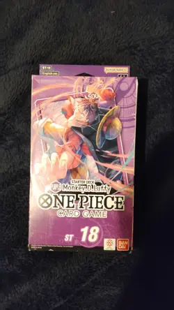 One Piece card game English Starter Deck Purple Luffy ST-18 Sealed - Image 1
