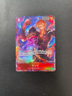 One Piece Card Game Sanji OP01-013 R Parallel Japanese Romance Dawn #2 BJAH - Image 1