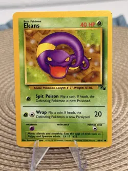 Ekans #46/62 Fossil Pokemon Trading Card TCG Nintendo 1999 - Image 1