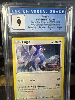 Lugia - (Prerelease) SWSH069 SWSH: Sword & Shield Promo Cards Holo CGC 9 - Image 3