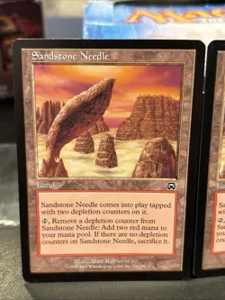 4x Sandstone Needle Mercadian Masques Mtg Magic LP - Image 2