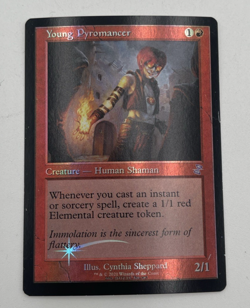MTG Young Pyromancer Test Proof VERY RARE English LP Star FREE SHIPPING - Image 1