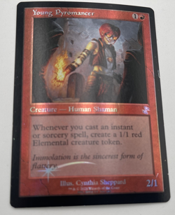 MTG Young Pyromancer Test Proof VERY RARE English LP Star FREE SHIPPING - Image 3