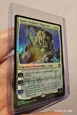 🔥 MTG - Ajani, Outland Chaperone - FOIL Lorwyn Eclipsed Mythic #004 NM 🔥 - Image 2