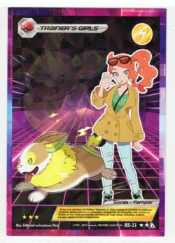 POKEMON TEAM UP TRAINERS - SONIA & YAMPER * CRACKED ICE HOLO - Image 1