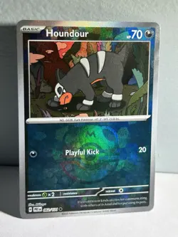 Pokemon Houndour 062/131 Holo Masterball Pattern Prismatic Evolutions TCG NM - Image 1