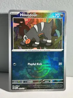 Pokemon Houndour 062/131 Holo Masterball Pattern Prismatic Evolutions TCG NM - Image 2