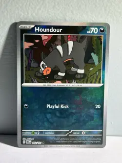 Pokemon Houndour 062/131 Holo Masterball Pattern Prismatic Evolutions TCG NM - Image 3