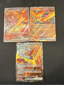 Pokemon Team Rocket’s Moltres Gamestop UPC Promo DR Stamped Lot of 3 - Image 2