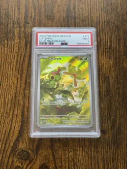2023 Pokemon Mew En-151 #172 Caterpie Illustration Rare PSA 9 Mint - Image 1