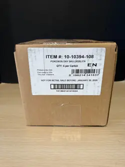 POKEMON TCG 2026 POKEMON DAY COLLECTION BOX FACTORY SEALED CASE 6 BOXES (A) - Image 1
