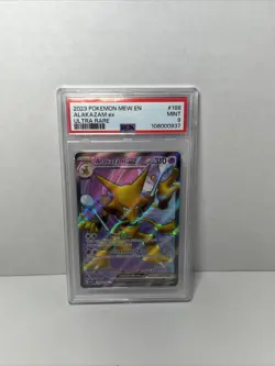 2023 POKEMON MEW EN-151 ULTRA RARE #188 ALAKAZAM EX PSA 9 - Image 1