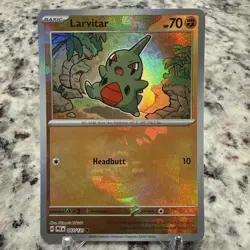 Pokemon TCG Larvitar (Master Ball) 047/131 Prismatic Evolutions NM 🔥 - Image 1