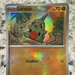 Pokemon TCG Larvitar (Master Ball) 047/131 Prismatic Evolutions NM 🔥 - Image 2