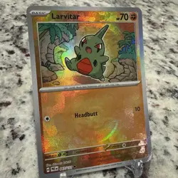 Pokemon TCG Larvitar (Master Ball) 047/131 Prismatic Evolutions NM 🔥 - Image 3