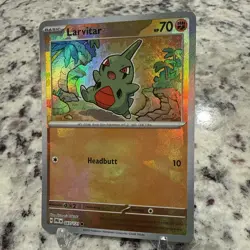 Pokemon TCG Larvitar (Master Ball) 047/131 Prismatic Evolutions NM 🔥 - Image 4