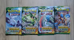 2016 POKEMON XY ROARING SKIES Booster Packs Complete Pack Art Set - Image 1