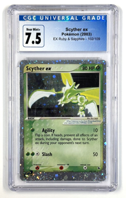 2003 Pokemon Scyther ex Ruby & Sapphire CGC 7.5 - Image 1