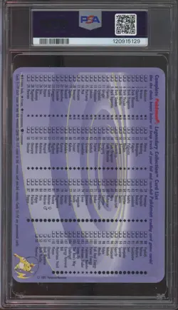 2002 Pokemon Legendary Collection Box Topper Jumbo #S4 Mewtwo NM-MT PSA 8 - Image 2