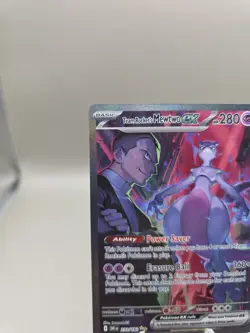 FRESH PULLED Pokemon Team Rocket's Mewtwo ex 231/182 Destined Rivals Rare Holo - Image 3
