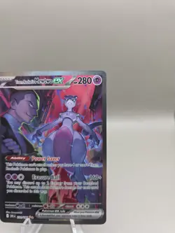 FRESH PULLED Pokemon Team Rocket's Mewtwo ex 231/182 Destined Rivals Rare Holo - Image 4